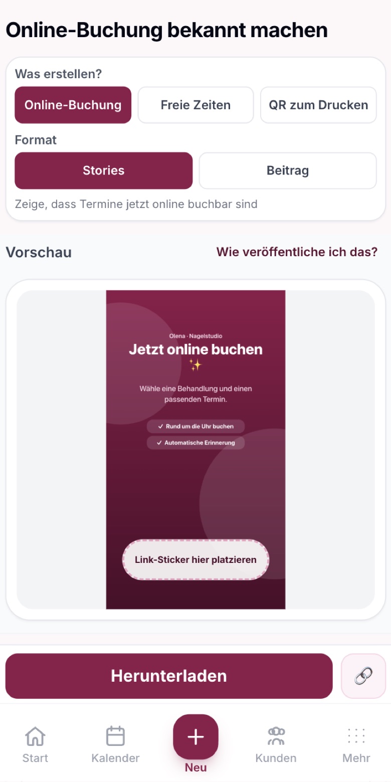 3. Eine Story in einer Minute