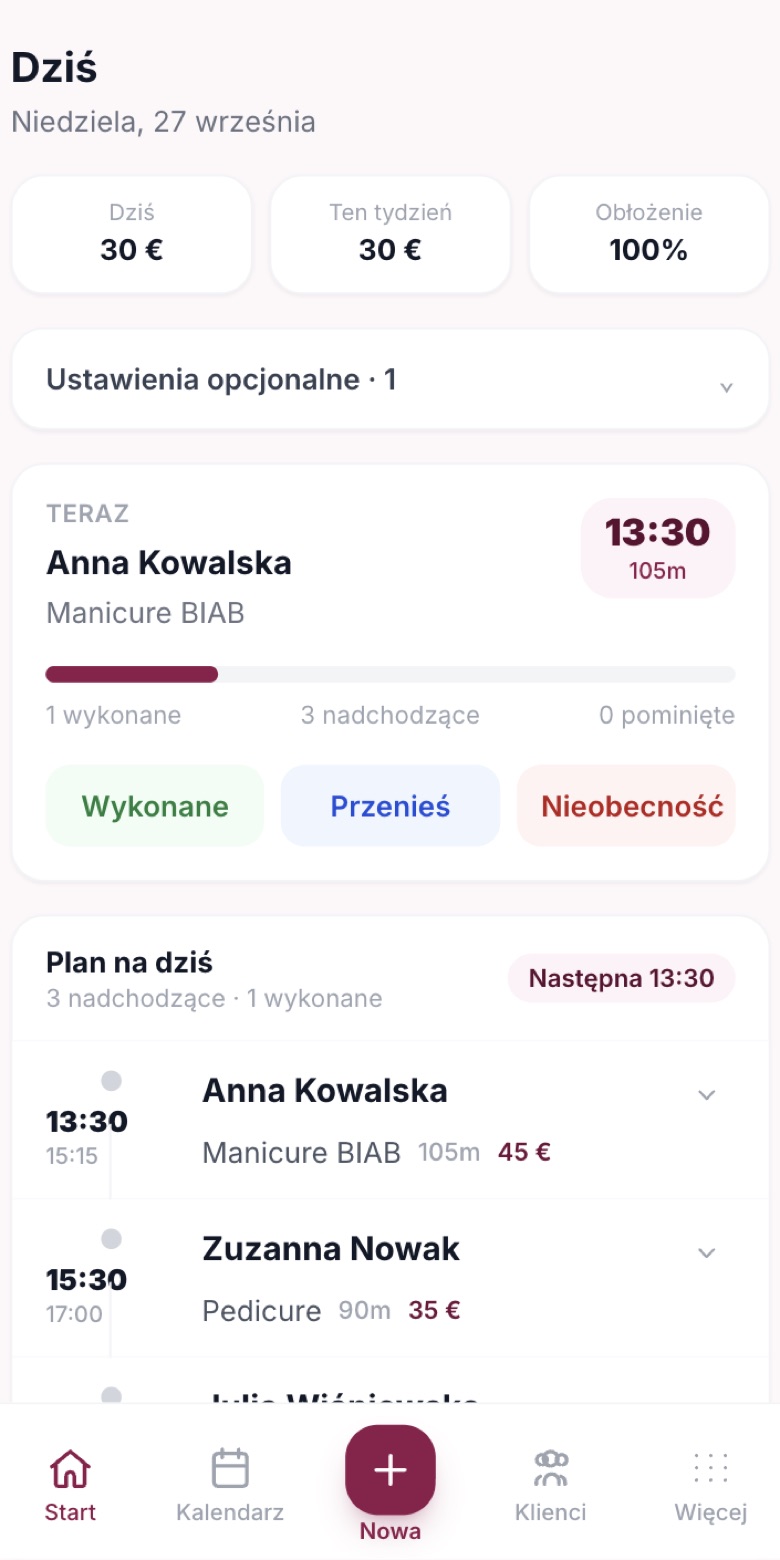1. Twój dzień na jednym ekranie